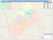 Hampton <br /> Wall Map <br /> Color Cast Style 2025 Map