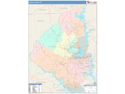 Oconee <br /> Wall Map <br /> Color Cast Style 2025 Map
