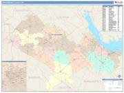 Orangeburg <br /> Wall Map <br /> Color Cast Style 2025 Map
