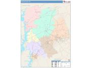 Pickens <br /> Wall Map <br /> Color Cast Style 2025 Map