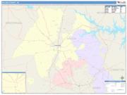 Saluda <br /> Wall Map <br /> Color Cast Style 2025 Map