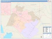 Williamsburg <br /> Wall Map <br /> Color Cast Style 2025 Map
