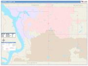 Campbell <br /> Wall Map <br /> Color Cast Style 2025 Map