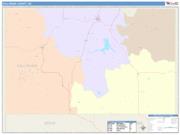 Fall River <br /> Wall Map <br /> Color Cast Style 2025 Map