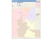 Lawrence <br /> Wall Map <br /> Color Cast Style 2025 Map