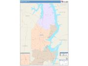 Benton <br /> Wall Map <br /> Color Cast Style 2025 Map
