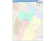 Bradley <br /> Wall Map <br /> Color Cast Style 2025 Map