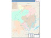 Campbell <br /> Wall Map <br /> Color Cast Style 2025 Map