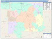 Carroll <br /> Wall Map <br /> Color Cast Style 2025 Map