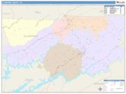 Claiborne <br /> Wall Map <br /> Color Cast Style 2025 Map
