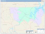 Clay <br /> Wall Map <br /> Color Cast Style 2025 Map