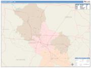 Crockett <br /> Wall Map <br /> Color Cast Style 2025 Map