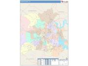 Davidson <br /> Wall Map <br /> Color Cast Style 2025 Map