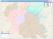 DeKalb <br /> Wall Map <br /> Color Cast Style 2025 Map