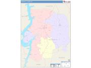 Humphreys <br /> Wall Map <br /> Color Cast Style 2025 Map