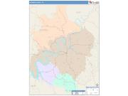 Jackson <br /> Wall Map <br /> Color Cast Style 2025 Map