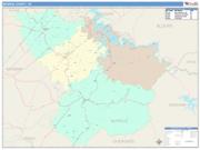 Monroe <br /> Wall Map <br /> Color Cast Style 2025 Map