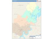 Rhea <br /> Wall Map <br /> Color Cast Style 2025 Map
