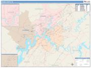 Roane <br /> Wall Map <br /> Color Cast Style 2025 Map
