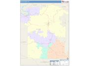 Wayne <br /> Wall Map <br /> Color Cast Style 2025 Map