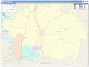 White <br /> Wall Map <br /> Color Cast Style 2025 Map