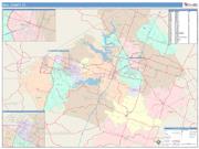 Bell <br /> Wall Map <br /> Color Cast Style 2025 Map
