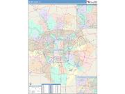 Bexar <br /> Wall Map <br /> Color Cast Style 2025 Map