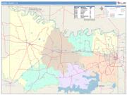Bowie <br /> Wall Map <br /> Color Cast Style 2025 Map