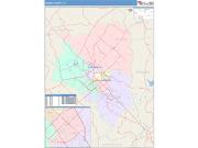 Brazos <br /> Wall Map <br /> Color Cast Style 2025 Map