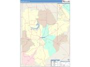 Brown <br /> Wall Map <br /> Color Cast Style 2025 Map