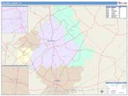 Caldwell <br /> Wall Map <br /> Color Cast Style 2025 Map