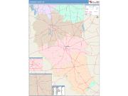 Cherokee <br /> Wall Map <br /> Color Cast Style 2025 Map