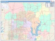 Collin <br /> Wall Map <br /> Color Cast Style 2025 Map