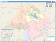 Comal <br /> Wall Map <br /> Color Cast Style 2025 Map