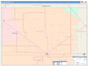 Dallam <br /> Wall Map <br /> Color Cast Style 2025 Map