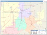 Eastland <br /> Wall Map <br /> Color Cast Style 2025 Map