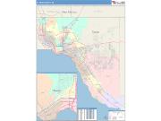 El Paso <br /> Wall Map <br /> Color Cast Style 2025 Map