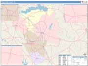 Freestone <br /> Wall Map <br /> Color Cast Style 2025 Map