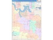 Grayson <br /> Wall Map <br /> Color Cast Style 2025 Map