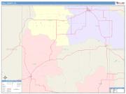 Hall <br /> Wall Map <br /> Color Cast Style 2025 Map