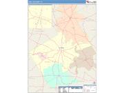 Hamilton <br /> Wall Map <br /> Color Cast Style 2025 Map