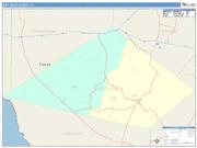 Jeff Davis <br /> Wall Map <br /> Color Cast Style 2025 Map