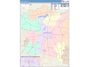 Lamar <br /> Wall Map <br /> Color Cast Style 2025 Map