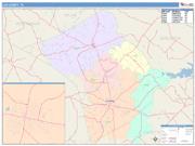 Lee <br /> Wall Map <br /> Color Cast Style 2025 Map