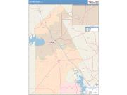 Live Oak <br /> Wall Map <br /> Color Cast Style 2025 Map