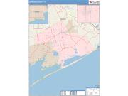 Matagorda <br /> Wall Map <br /> Color Cast Style 2025 Map