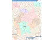 Milam <br /> Wall Map <br /> Color Cast Style 2025 Map