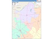 Montague <br /> Wall Map <br /> Color Cast Style 2025 Map