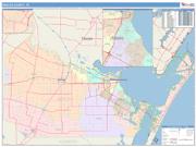 Nueces <br /> Wall Map <br /> Color Cast Style 2025 Map