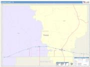 Oldham <br /> Wall Map <br /> Color Cast Style 2025 Map